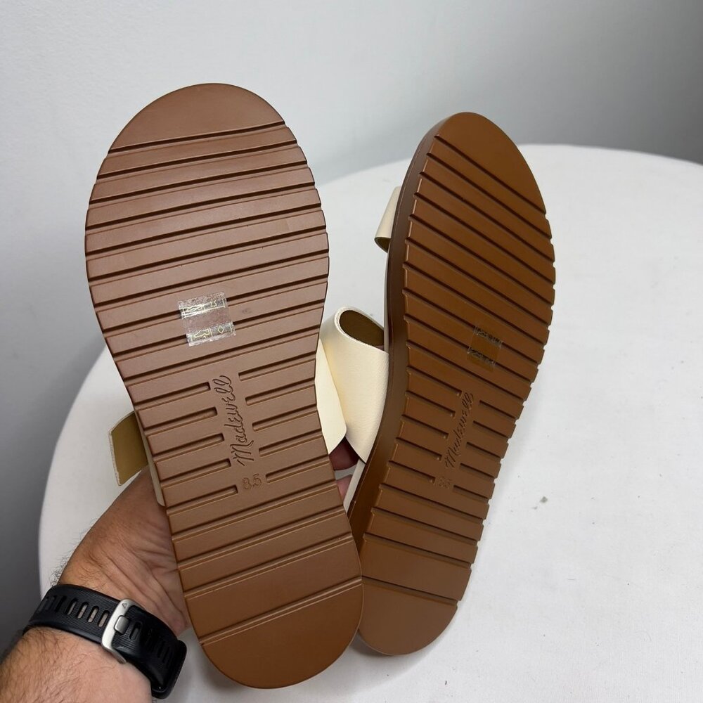 Madewell $98 The Dee Double Strap Sandal Ivory Size 8.5 NP292 - Picture 7 of 7